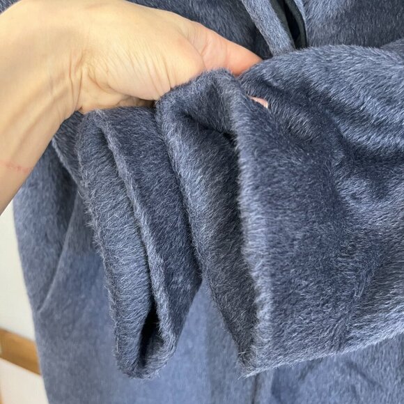 VTG Donovans Baby Llama & Wool 3/4 Length Winter Coat Blue/Purple Sz 12‎ - Picture 6 of 16